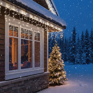 Cascada de Luces Navideñas 3x0,45 m – Efecto Mágico