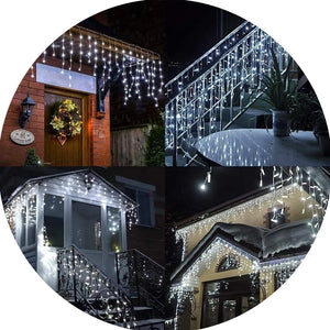 Cascada de Luces Navideñas 3x0,45 m – Efecto Mágico
