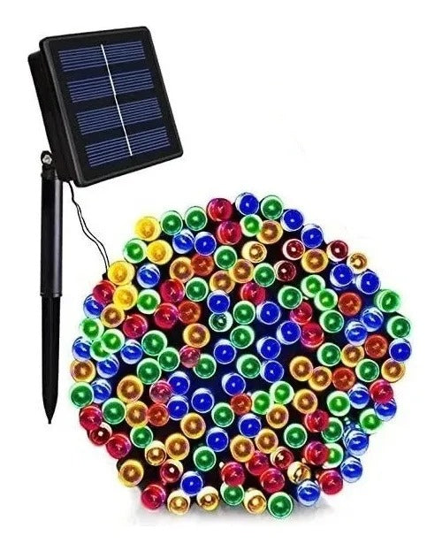 Luces Navideñas LED con Carga Solar